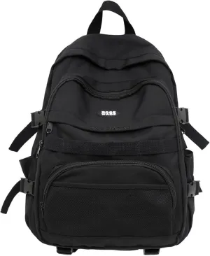 Leather Travel Backpack for Women Casual Daypack with Anti-Theft Back Pocket Fashion Bags for Travel Work Gift(Black)