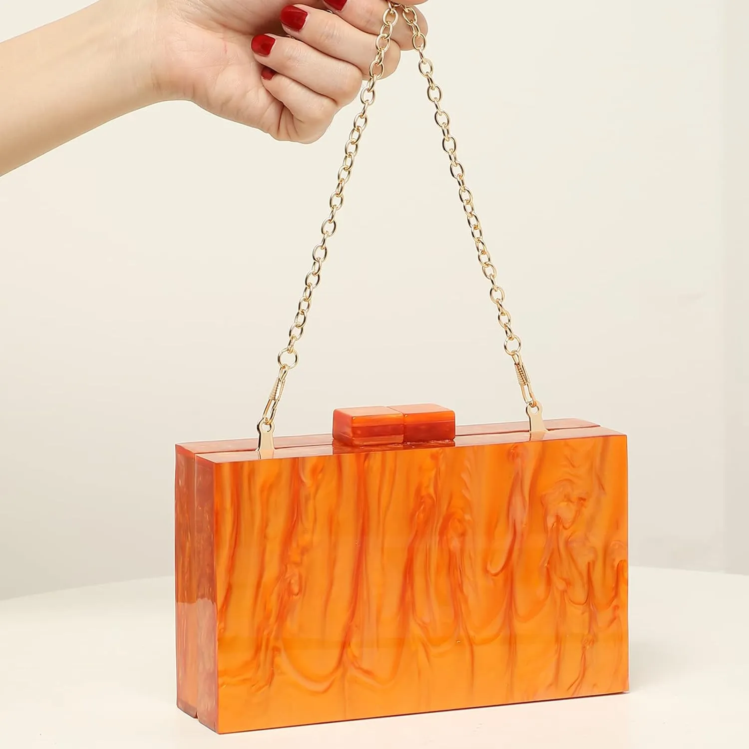 LETODE Acrylic Clutch Bags Purse Perspex Bag Handbags for Women