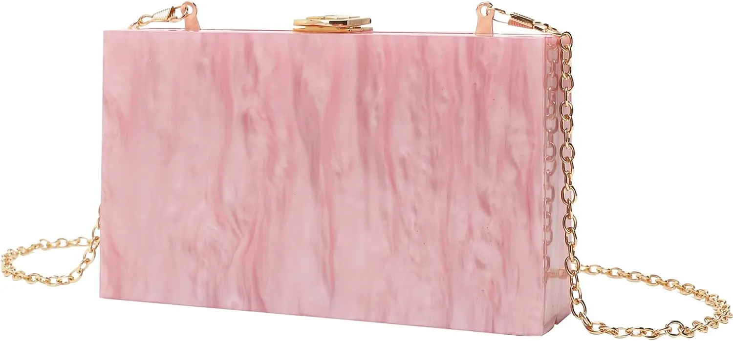 LETODE Acrylic Clutch Bags Purse Perspex Bag Handbags for Women