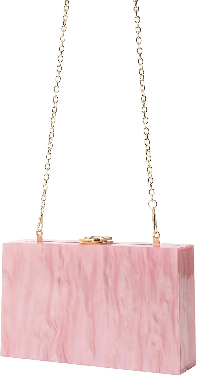 LETODE Acrylic Clutch Bags Purse Perspex Bag Handbags for Women