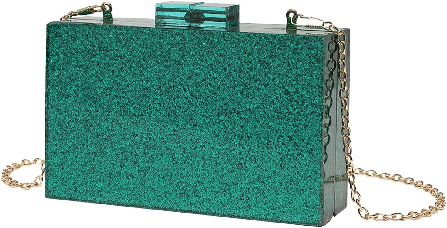 LETODE Acrylic Clutch Bags Purse Perspex Bag Handbags for Women