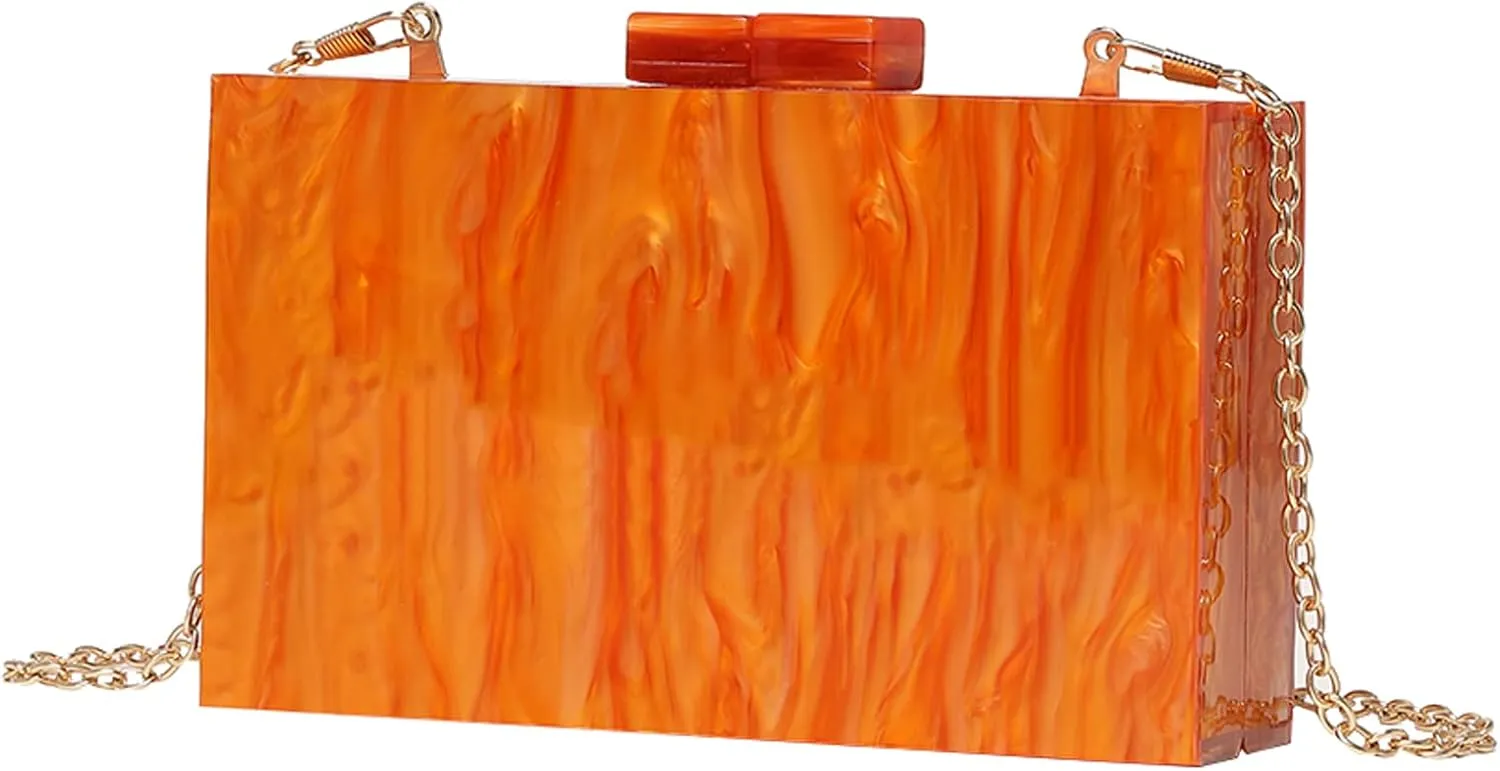 LETODE Acrylic Clutch Bags Purse Perspex Bag Handbags for Women