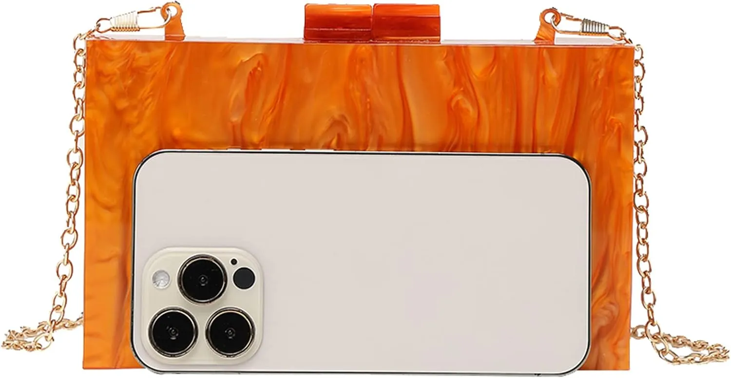 LETODE Acrylic Clutch Bags Purse Perspex Bag Handbags for Women