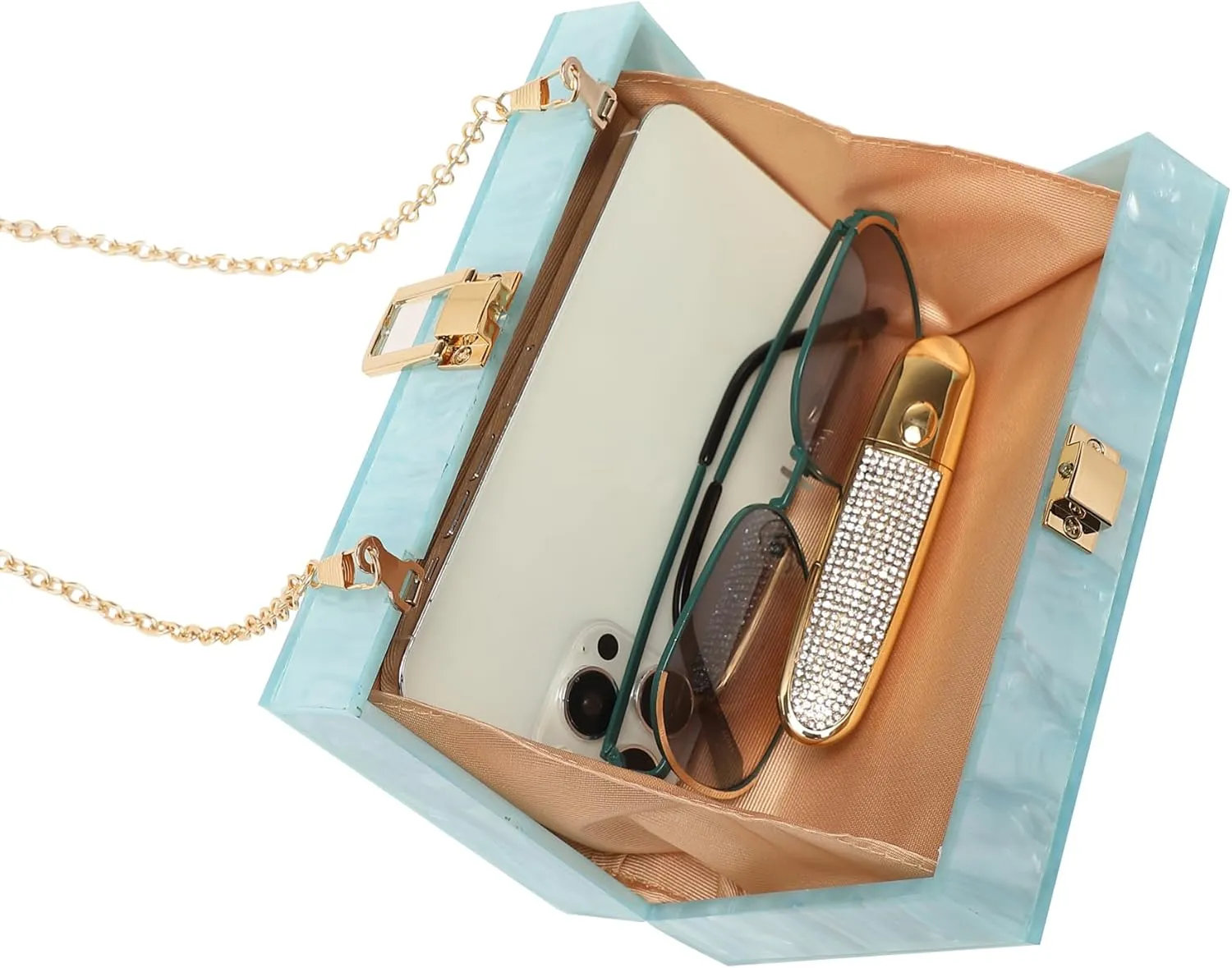 LETODE Acrylic Clutch Bags Purse Perspex Bag Handbags for Women