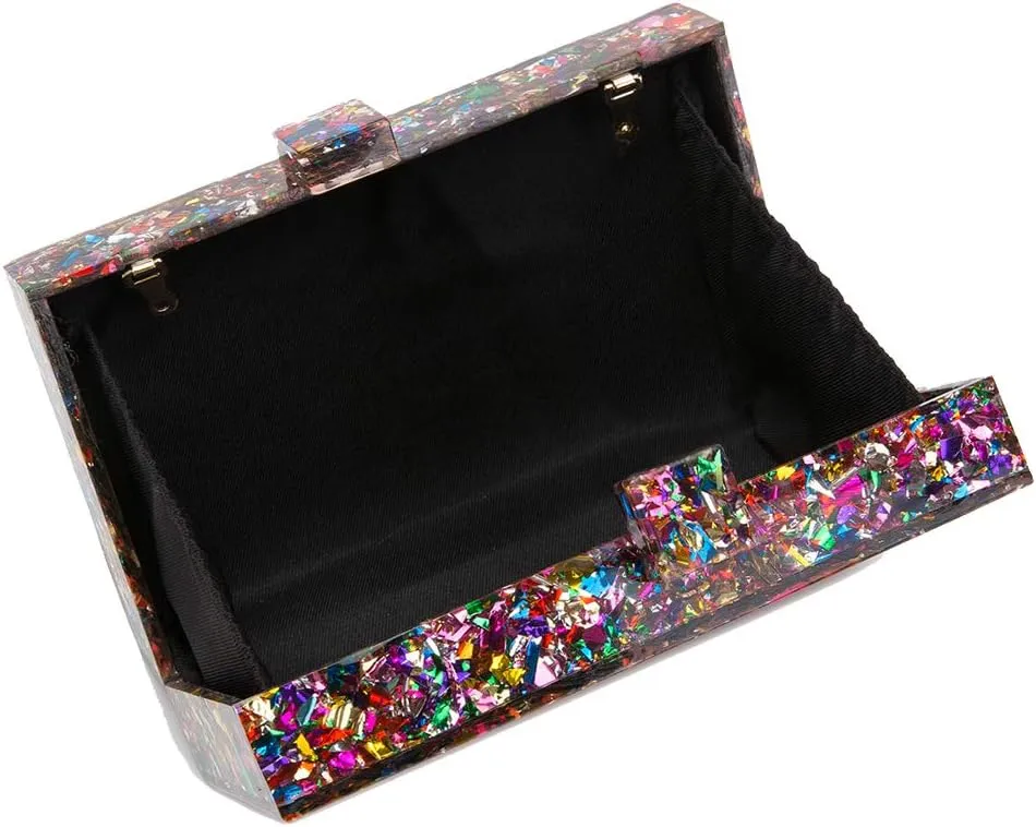 LETODE Acrylic Clutch Bags Purse Perspex Bag Handbags for Women
