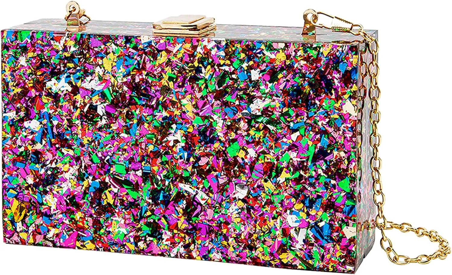 LETODE Acrylic Clutch Bags Purse Perspex Bag Handbags for Women