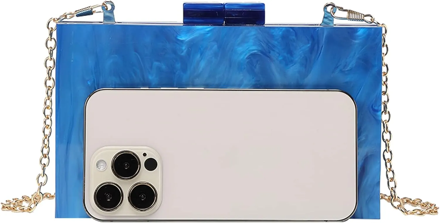 LETODE Acrylic Clutch Bags Purse Perspex Bag Handbags for Women