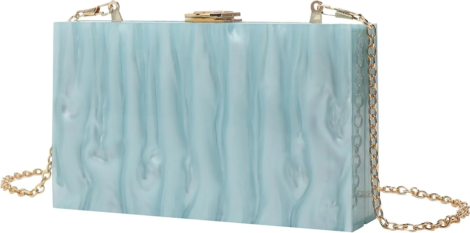 LETODE Acrylic Clutch Bags Purse Perspex Bag Handbags for Women