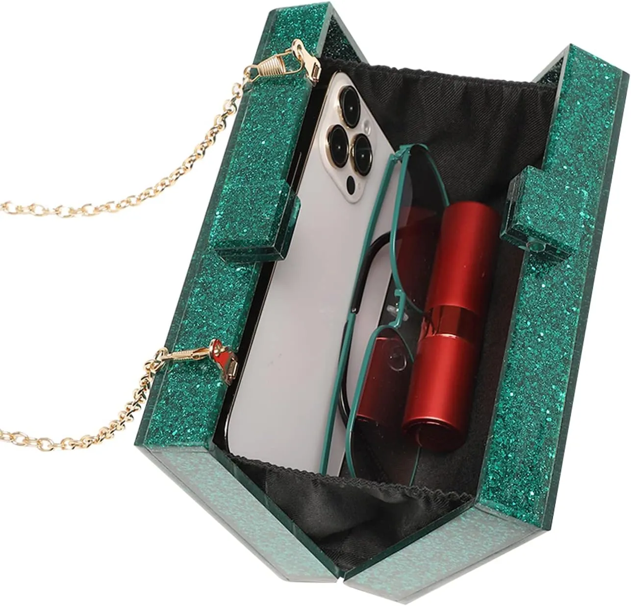 LETODE Acrylic Clutch Bags Purse Perspex Bag Handbags for Women