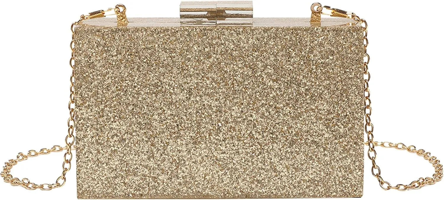 LETODE Acrylic Clutch Bags Purse Perspex Bag Handbags for Women