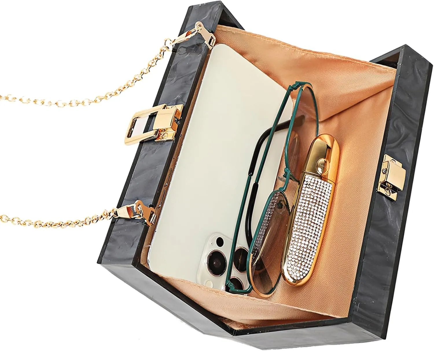 LETODE Acrylic Clutch Bags Purse Perspex Bag Handbags for Women