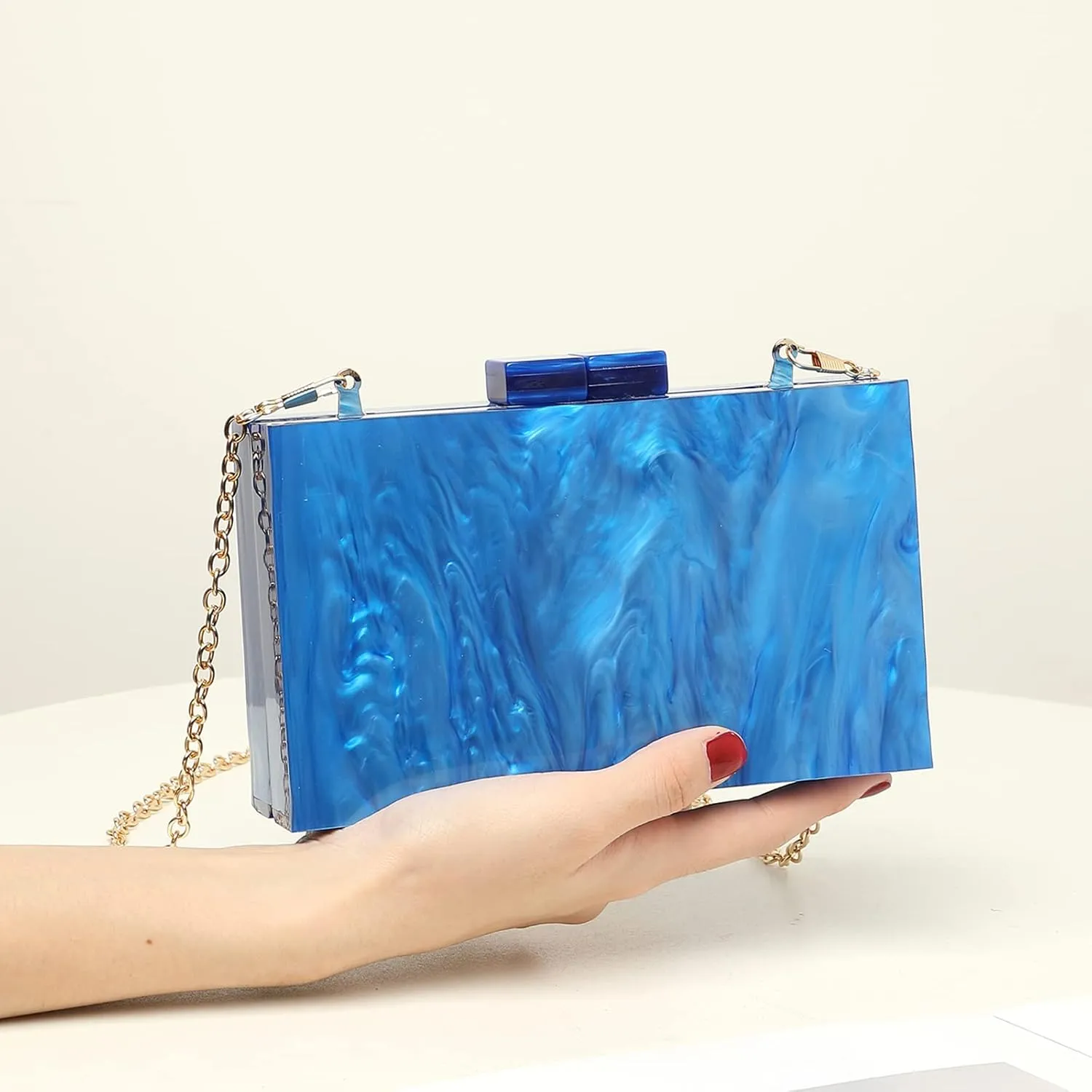 LETODE Acrylic Clutch Bags Purse Perspex Bag Handbags for Women