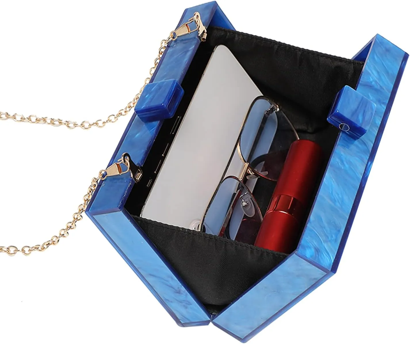 LETODE Acrylic Clutch Bags Purse Perspex Bag Handbags for Women
