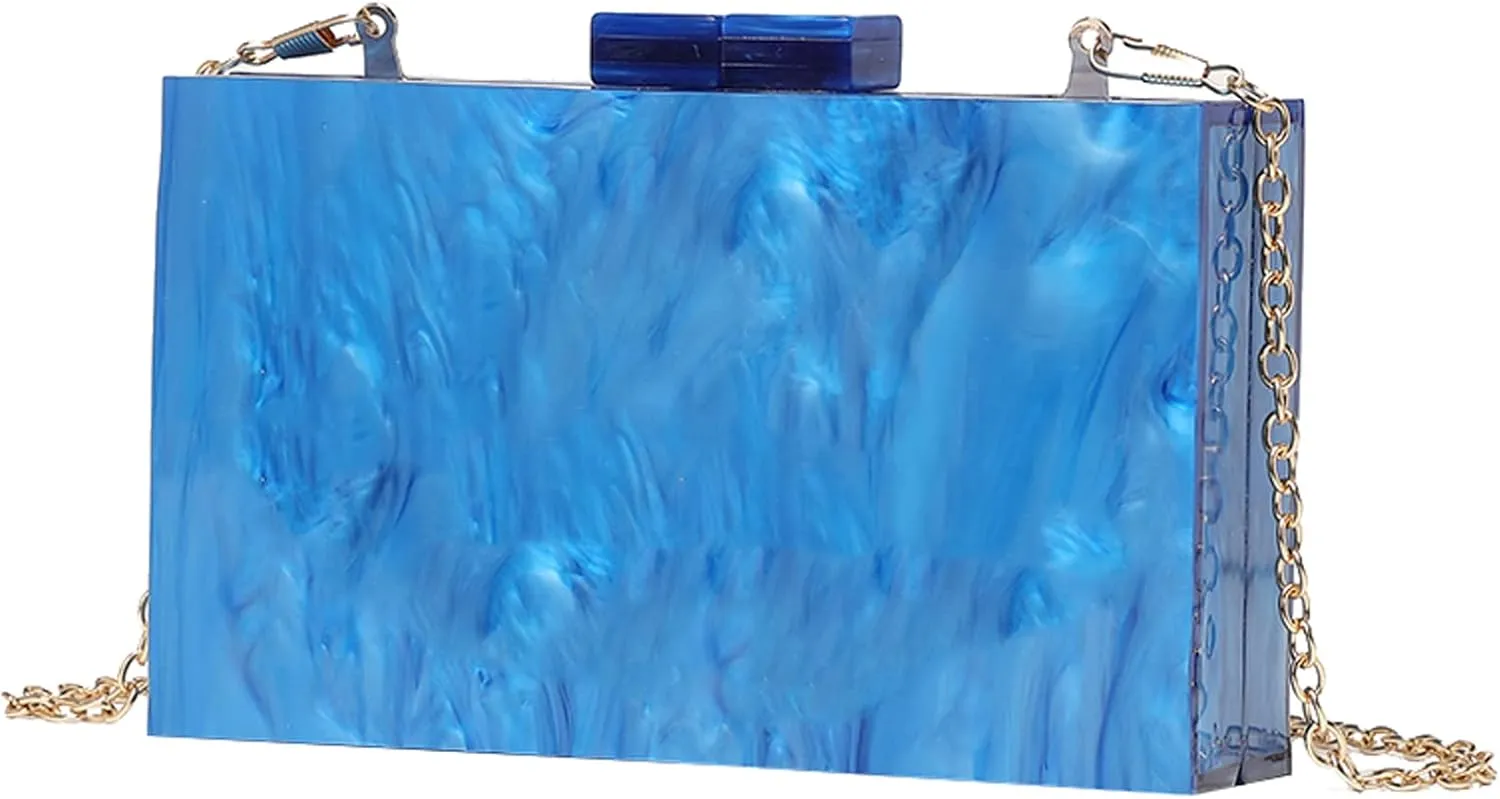 LETODE Acrylic Clutch Bags Purse Perspex Bag Handbags for Women