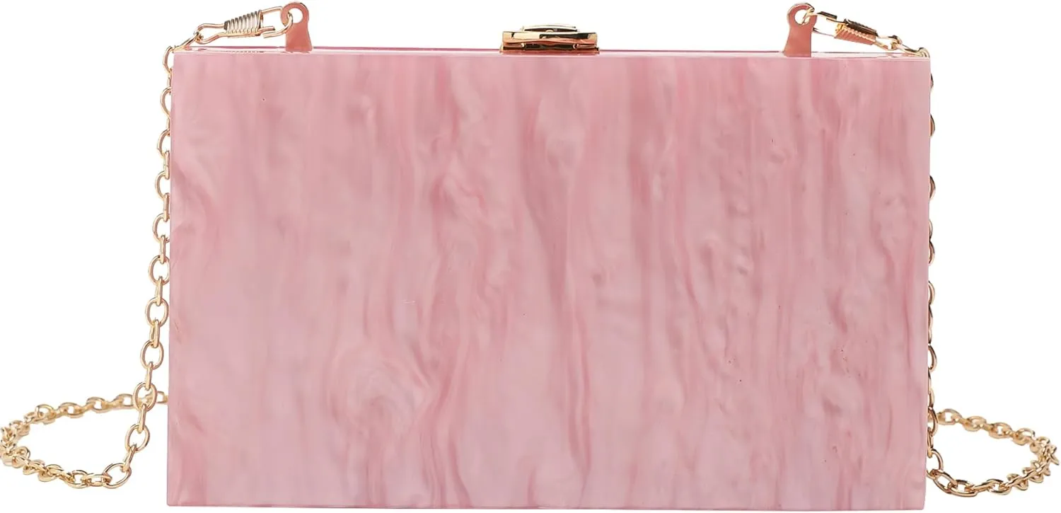 LETODE Acrylic Clutch Bags Purse Perspex Bag Handbags for Women