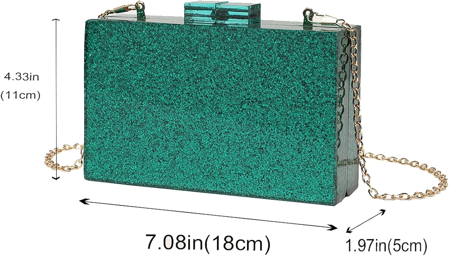 LETODE Acrylic Clutch Bags Purse Perspex Bag Handbags for Women