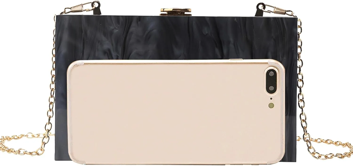 LETODE Acrylic Clutch Bags Purse Perspex Bag Handbags for Women