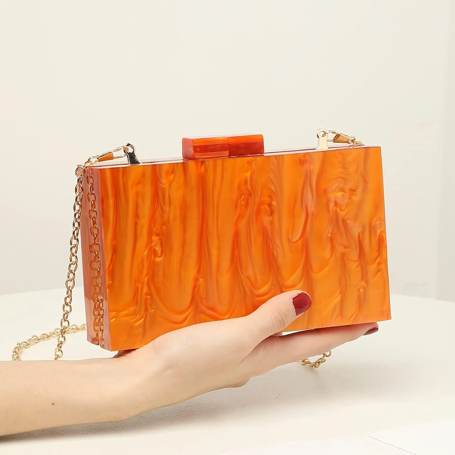 LETODE Acrylic Clutch Bags Purse Perspex Bag Handbags for Women
