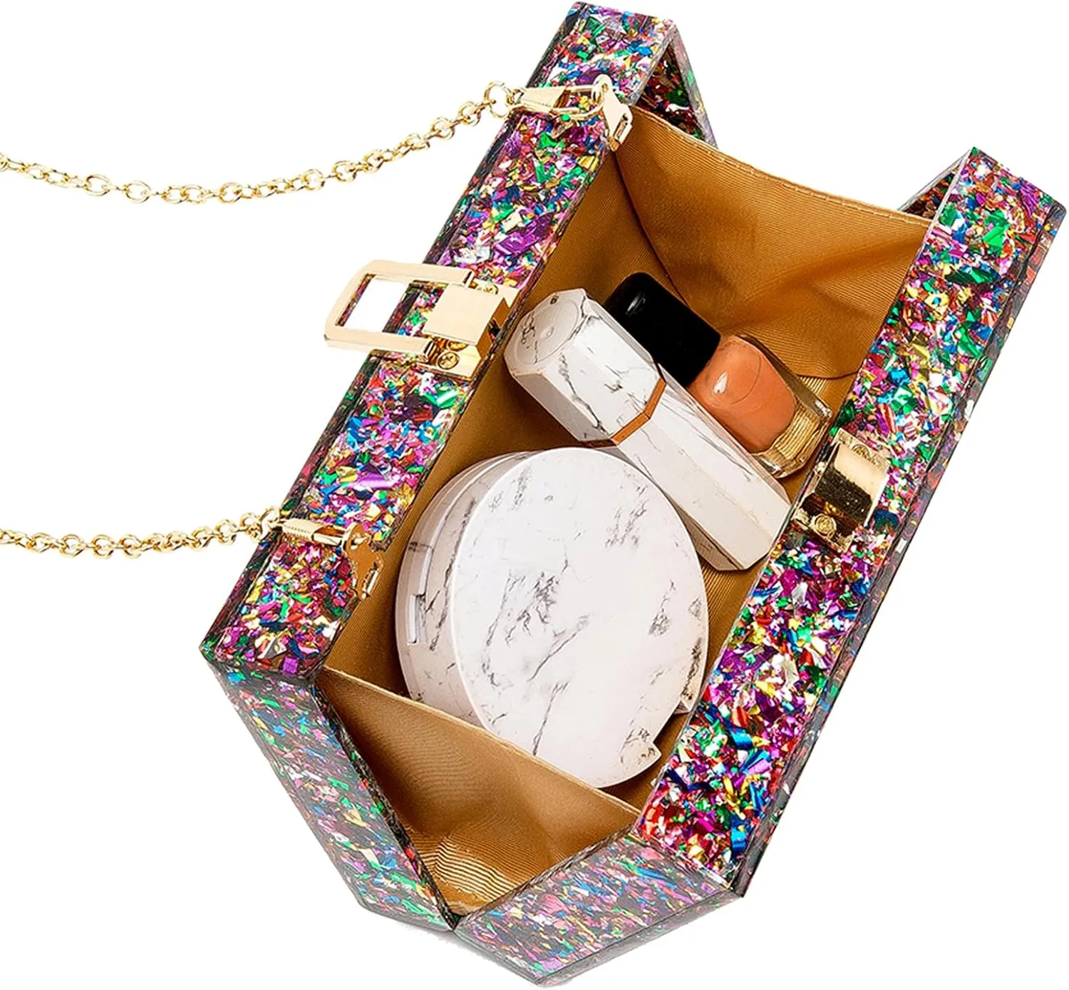 LETODE Acrylic Clutch Bags Purse Perspex Bag Handbags for Women
