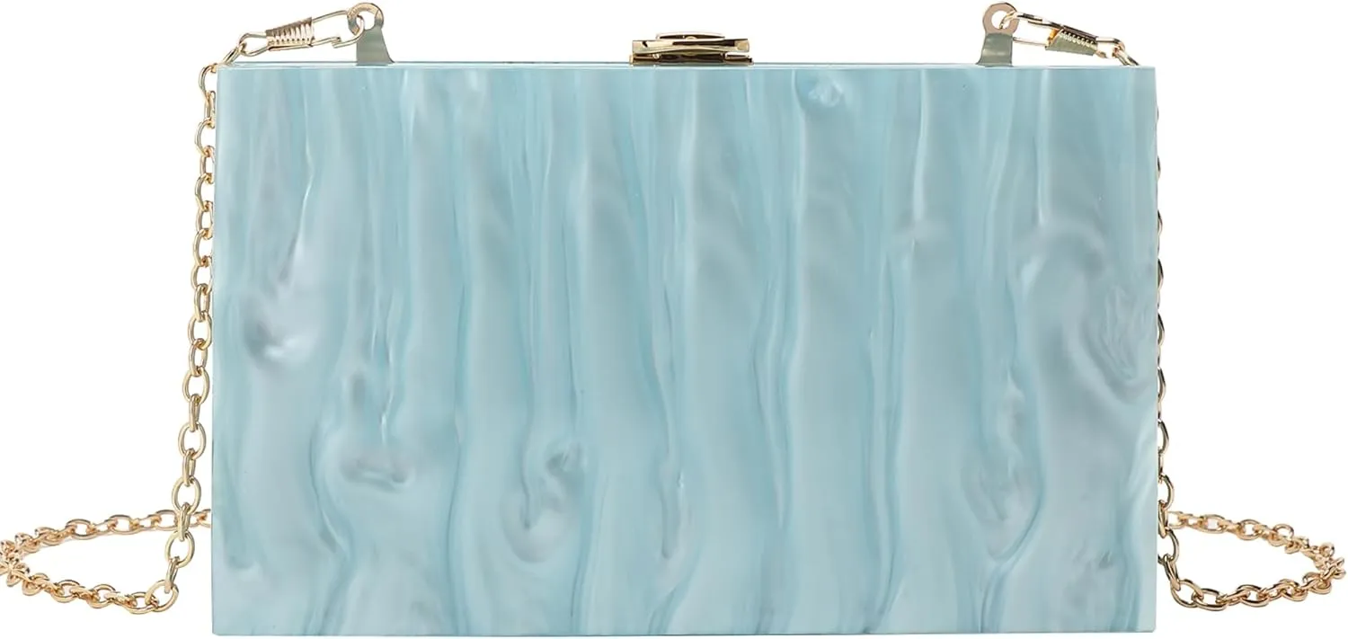 LETODE Acrylic Clutch Bags Purse Perspex Bag Handbags for Women