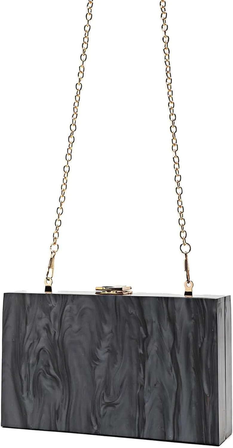 LETODE Acrylic Clutch Bags Purse Perspex Bag Handbags for Women