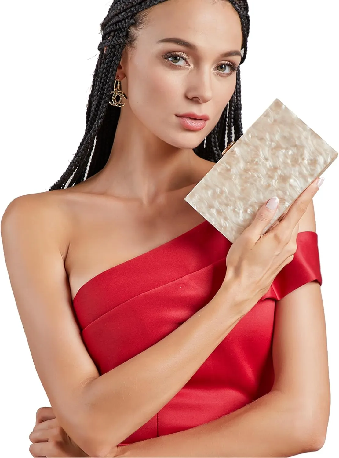 LETODE Acrylic Clutch Bags Purse Perspex Bag Handbags for Women
