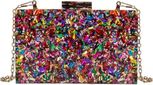LETODE Acrylic Clutch Bags Purse Perspex Bag Handbags for Women