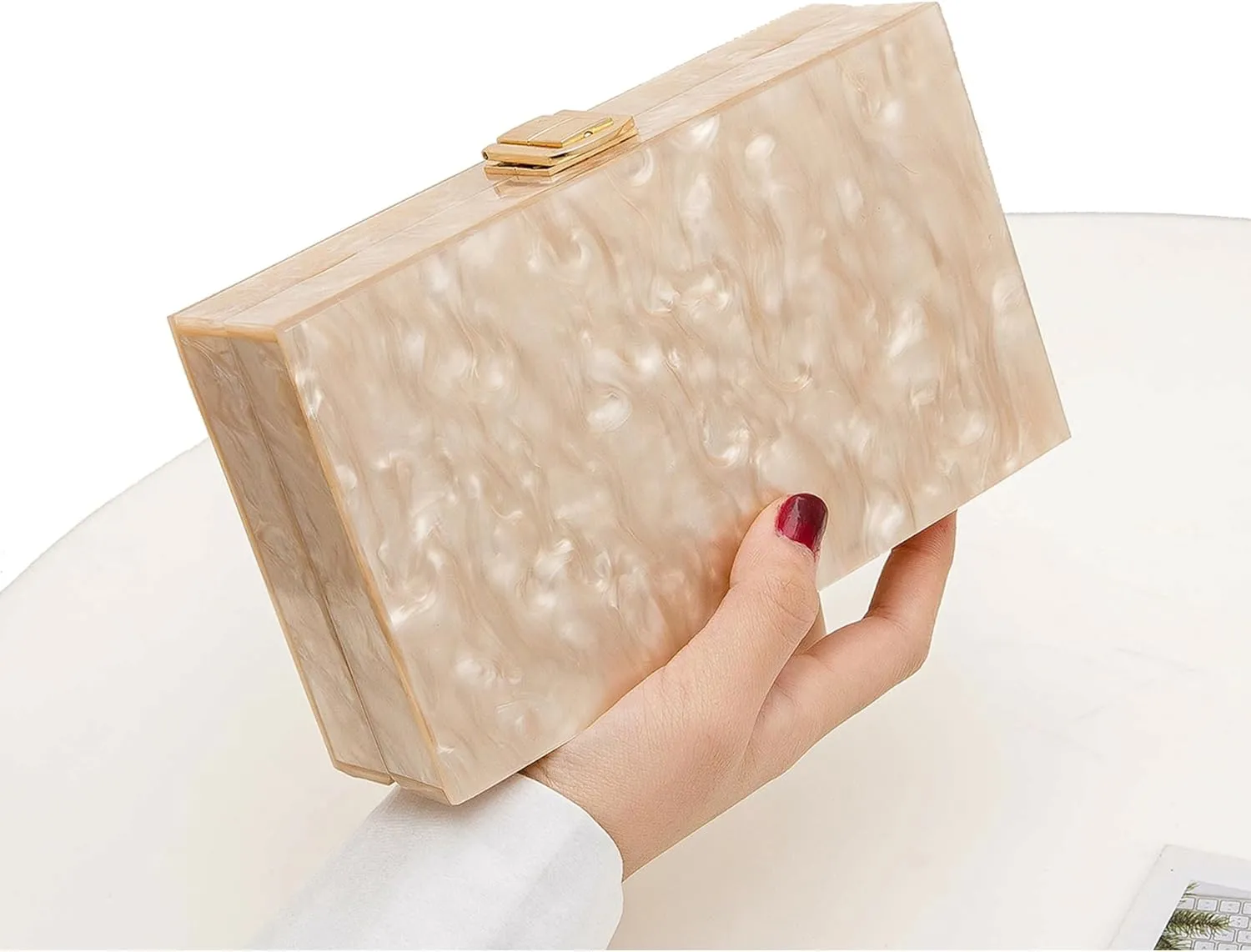 LETODE Acrylic Clutch Bags Purse Perspex Bag Handbags for Women