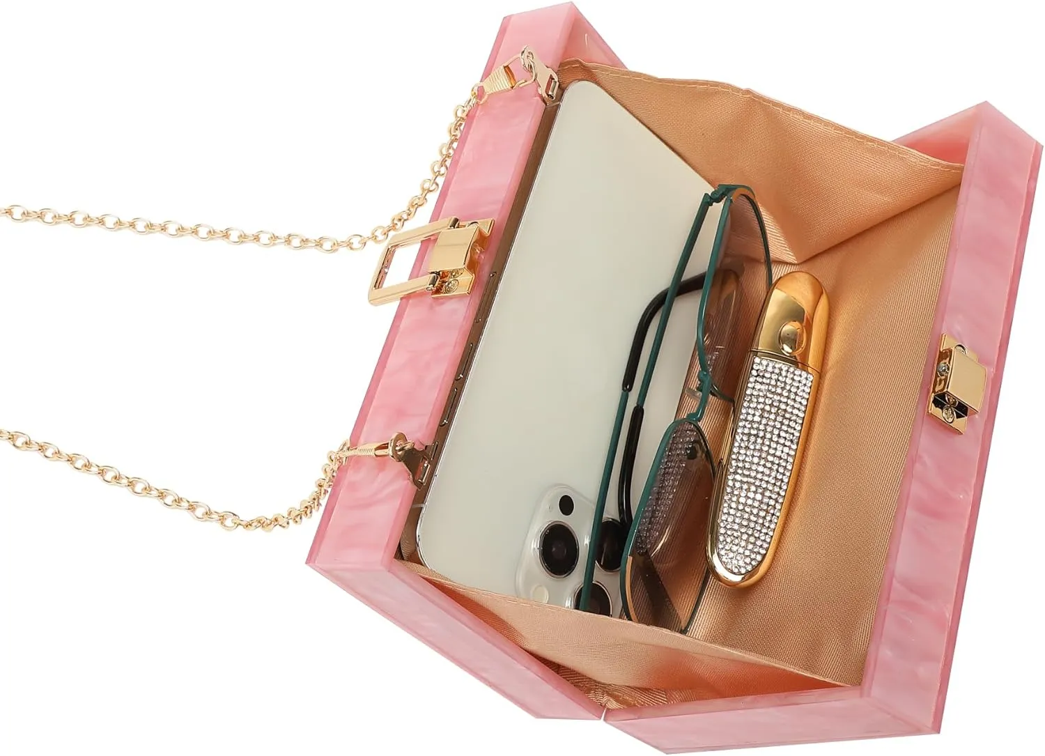 LETODE Acrylic Clutch Bags Purse Perspex Bag Handbags for Women