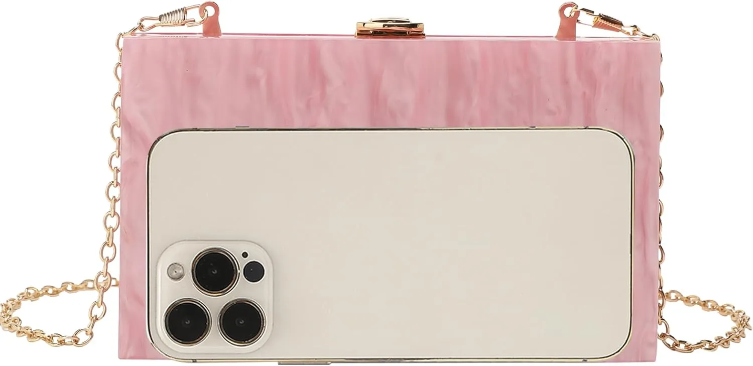 LETODE Acrylic Clutch Bags Purse Perspex Bag Handbags for Women