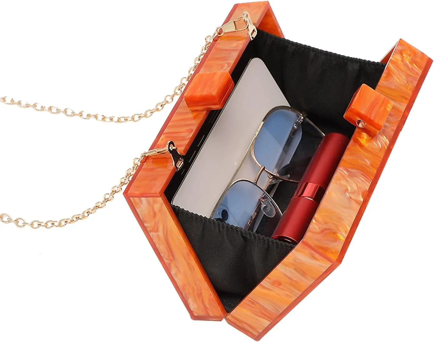 LETODE Acrylic Clutch Bags Purse Perspex Bag Handbags for Women
