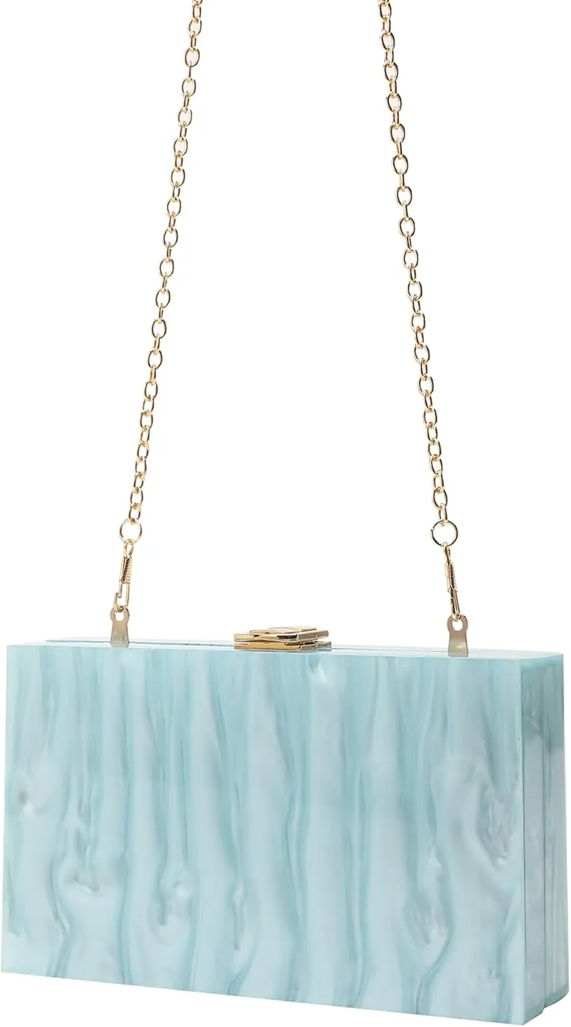 LETODE Acrylic Clutch Bags Purse Perspex Bag Handbags for Women