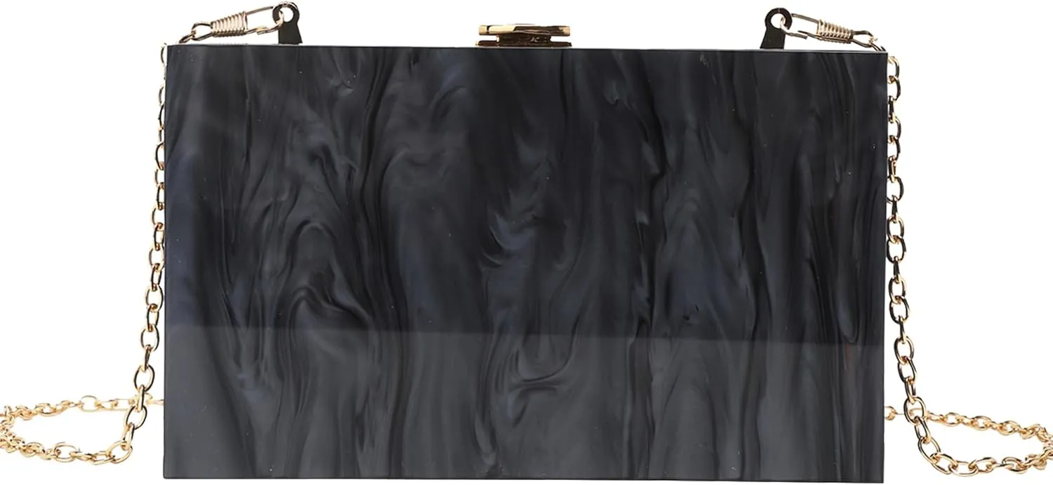 LETODE Acrylic Clutch Bags Purse Perspex Bag Handbags for Women