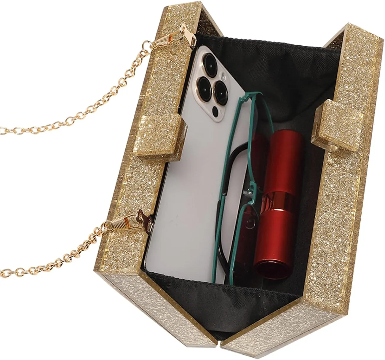 LETODE Acrylic Clutch Bags Purse Perspex Bag Handbags for Women