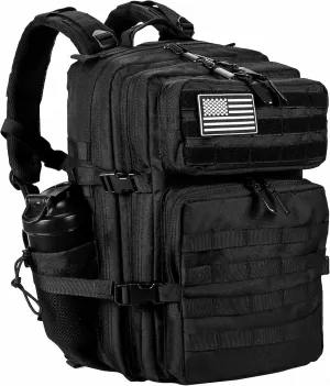 LHI Military Tactical Backpack for Men and Women 45L Army 3 Days Assault Pack Bag Large Rucksack with Molle System