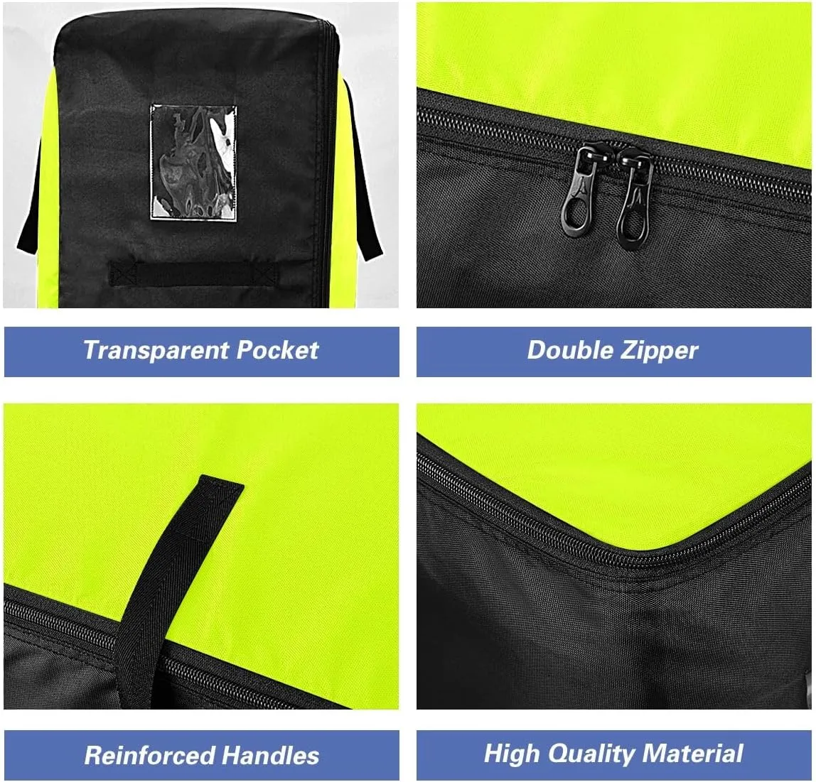 Light Lime Storage Bags, 27.5x19.7x11 In, Garment Storage Organizer Travel Cargo Duffel Bags Zippered Storage Bags for Moving Essential