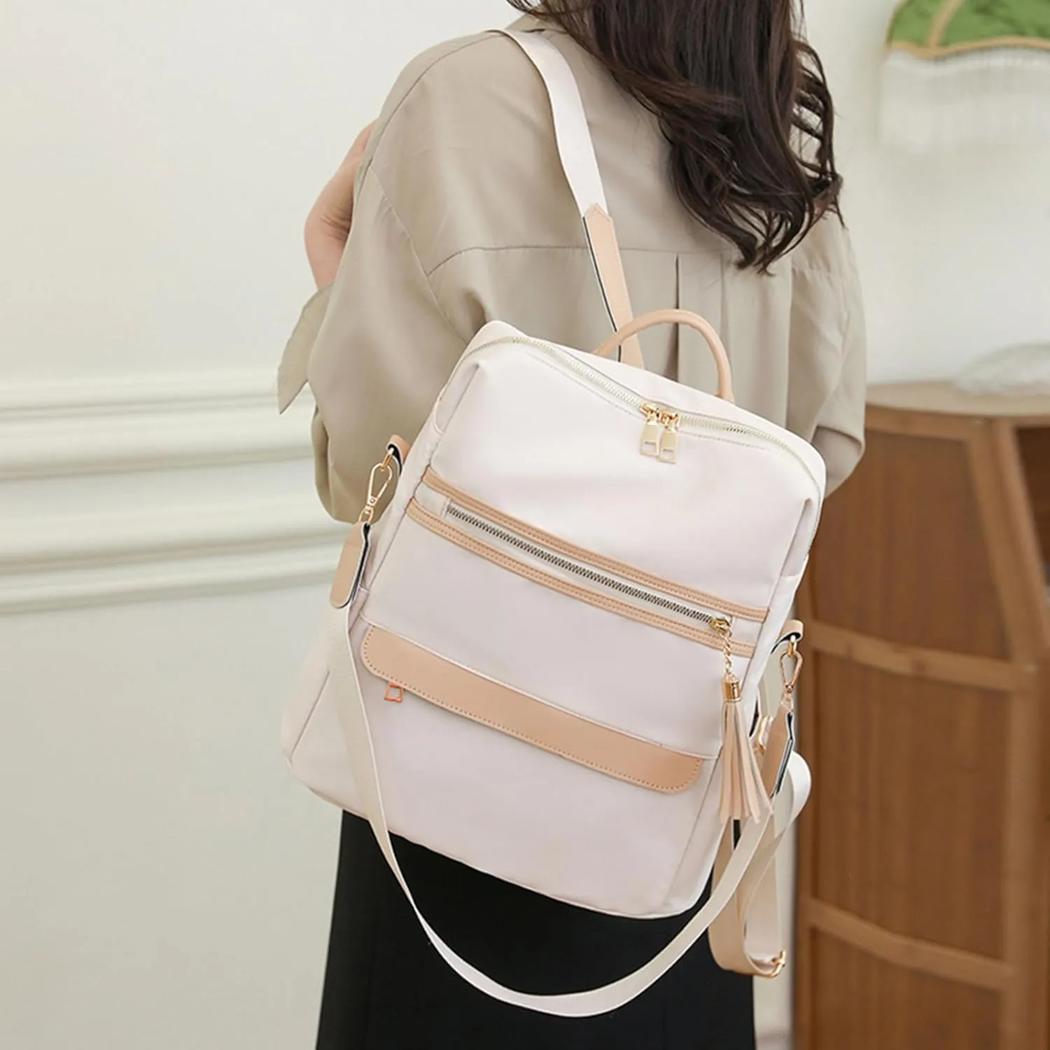 Lightweight Puffer Quilted Travel Backpack Practical Zipper Casual Purpose Tote Backpacks Back Pack Purses Women