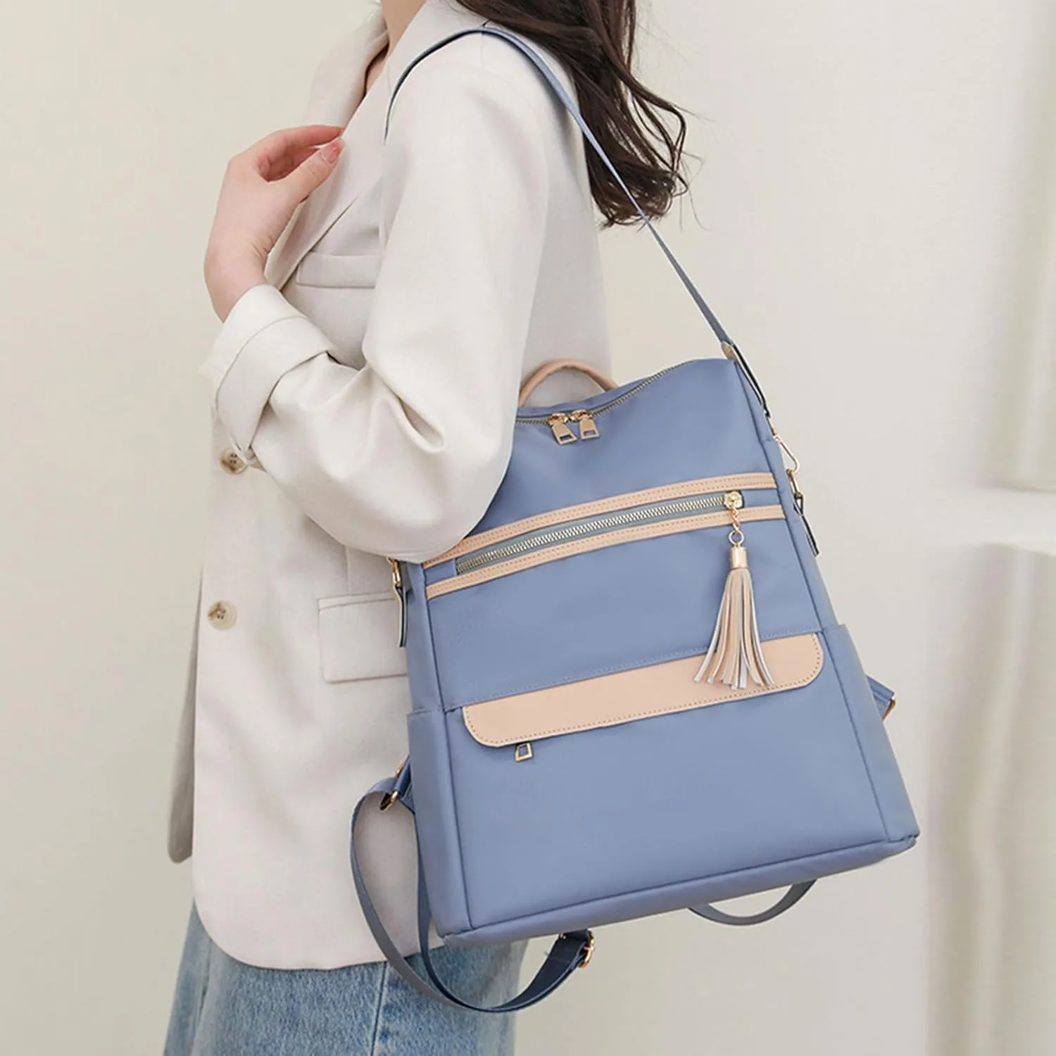 Lightweight Puffer Quilted Travel Backpack Practical Zipper Casual Purpose Tote Backpacks Back Pack Purses Women