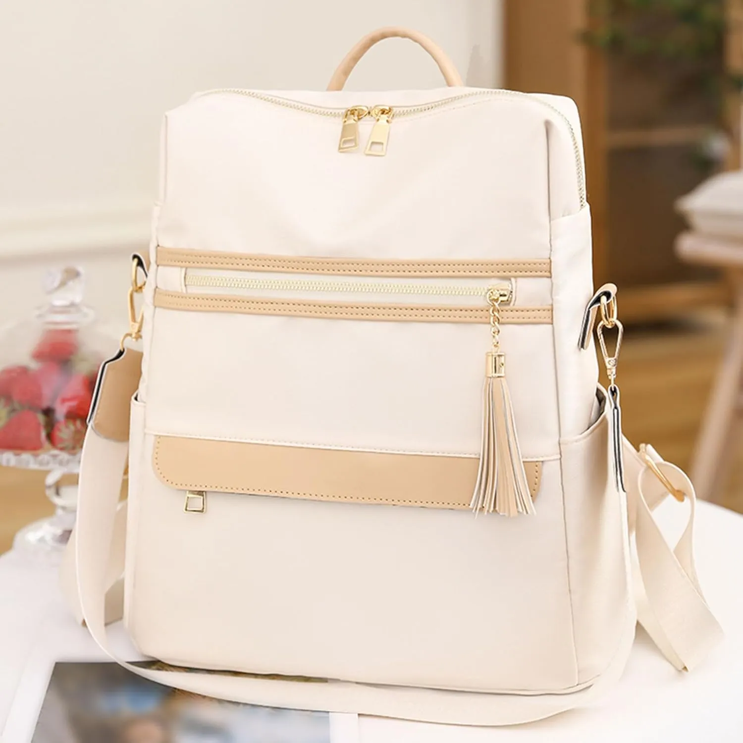 Lightweight Puffer Quilted Travel Backpack Practical Zipper Casual Purpose Tote Backpacks Back Pack Purses Women