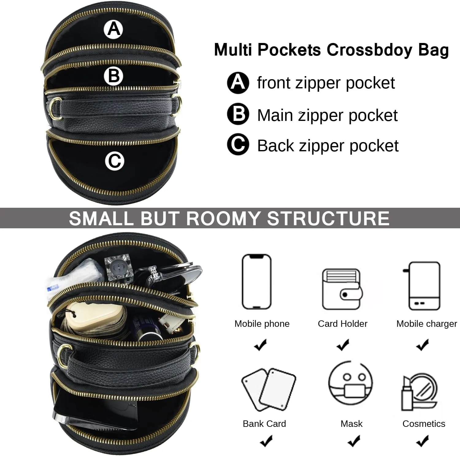 Lightweight Small Crossbody Bags Shoulder Bag for Women Stylish Ladies Cell Phone Purse and Handbags Wallet