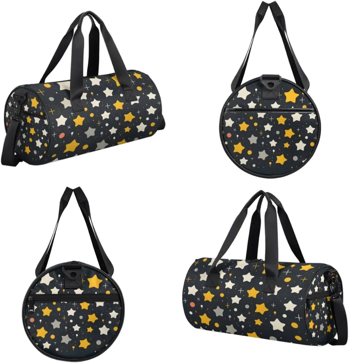 Lightweight Travel Duffle Bag Cute Stars Gym Bag for Women Men Stylish Small Duffle Bag for Fitness Yoga Travel Overnight Sport