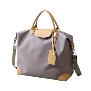 Lightweight Waterproof Travel Duffel Bag - Large Capacity Gym Tote, Personal Item Duffle Bags for Women, Airplane Friendly, Durable Polyester Fabric Free Shipping (KHAKI)