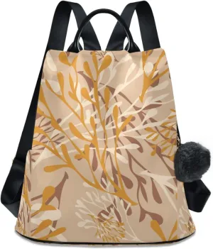 Lightweight Women Backpack Purse Shoulder Bag Casual Daypack Anti-theft Zipper With Pockets 13.4 X 5.9 X 15in Pattern 2