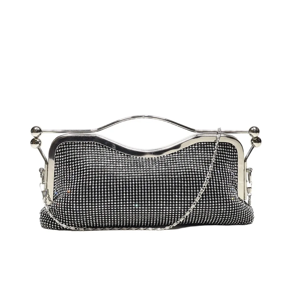 Like Dreams Clutches Sequins Black Color For Women