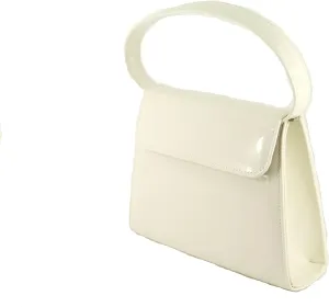 LONI Clutch Handbag Purse for Women | Shoulder & Top-Handle Grab Handbag | Patent leather Bag for Wedding & Prom