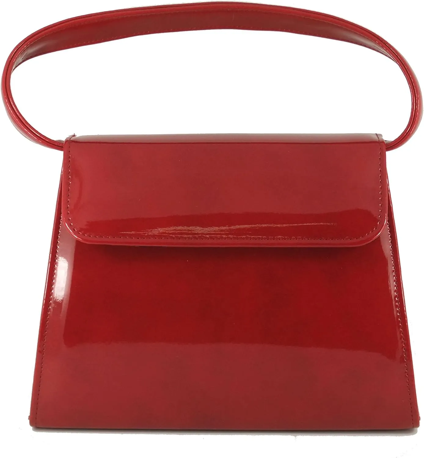 LONI Clutch Handbag Purse for Women | Shoulder & Top-Handle Grab Handbag | Patent leather Bag for Wedding & Prom