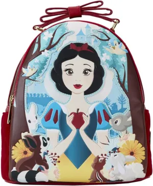 Loungefly Disney Snow White Classic Apple Quilted Velvet Mini Backpack | Disney Backpacks Standard