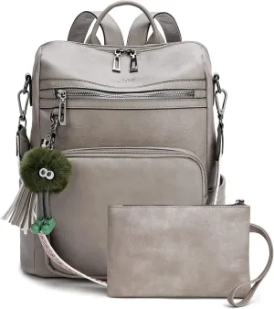 Love Deliver Leather Backpack Purse for Women Travel Fashion Ladies Shoulder Bags Backpacks