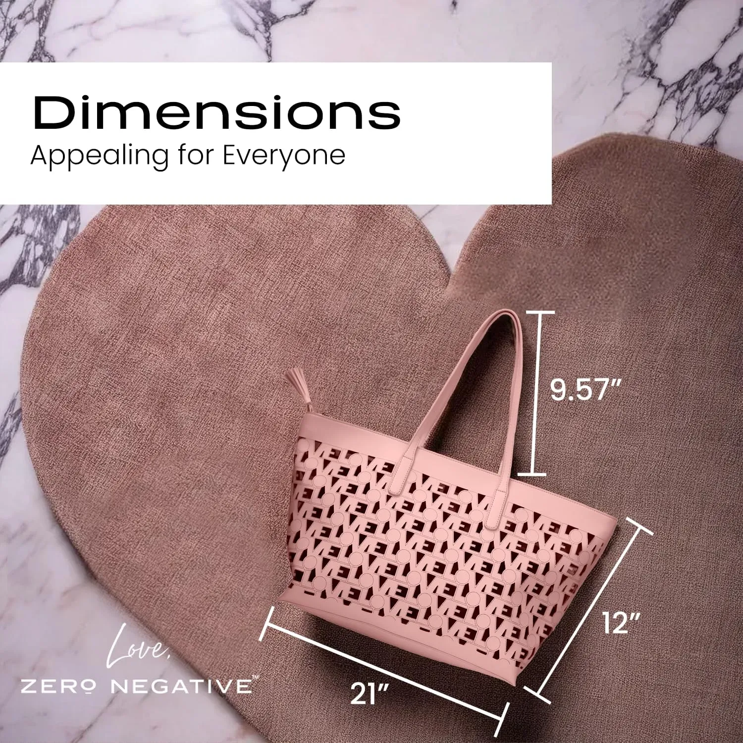 Love Tote | Designer Shoulder Bag | Large Totes for Women | Purses for Women | Vegan Leather Tote Bag | Removable Clutch