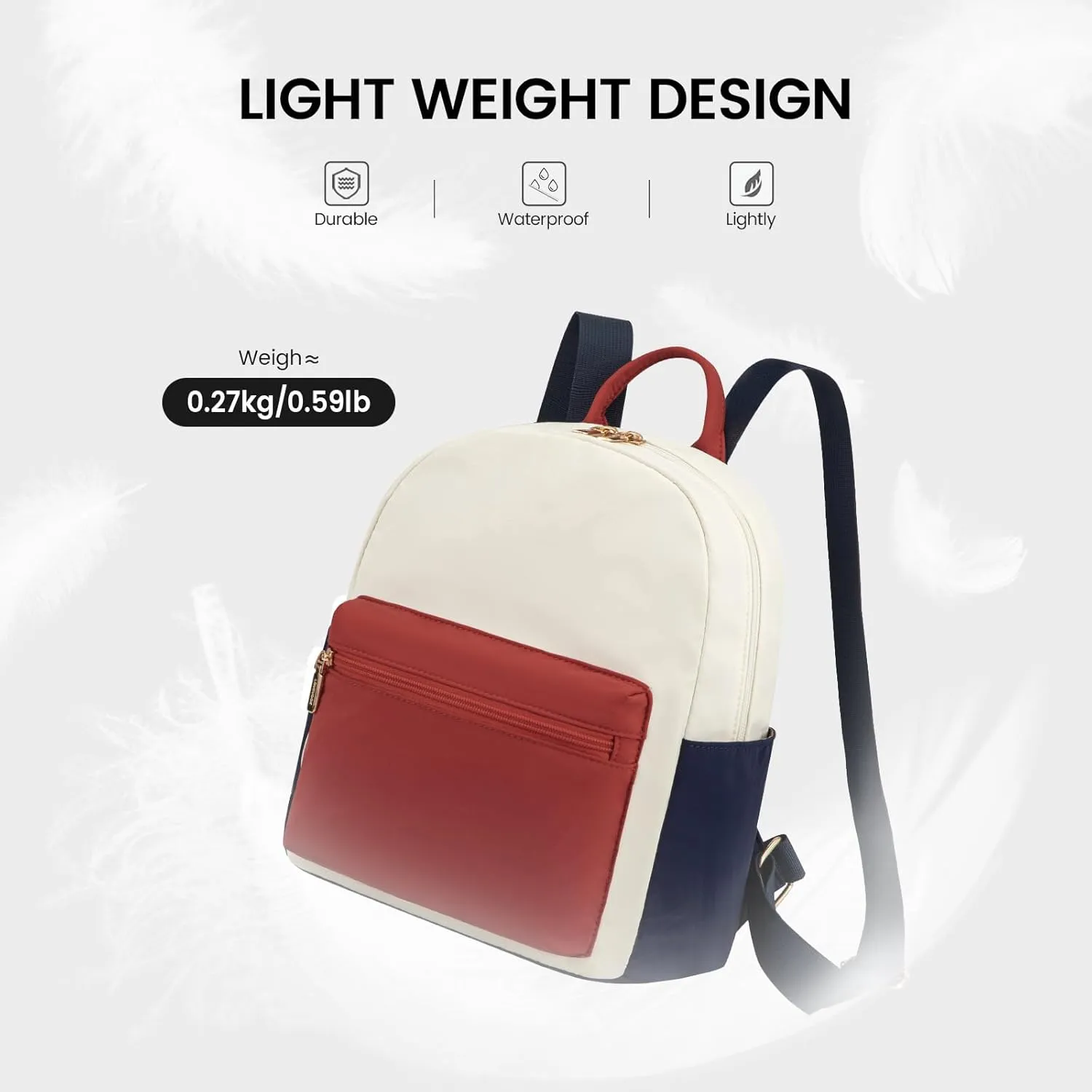 LOVEVOOK Mini Backpack for Women Light Weight Small Waterproof Backpack Purses Daily Backpack…